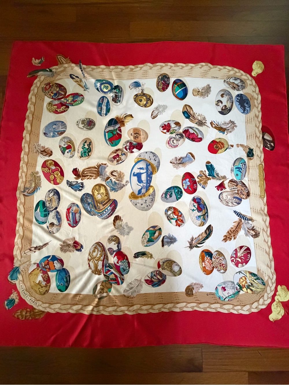 Hermes Cuvée D’Hermes Silk Scarf.
